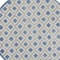 Homeroots 4 ft. Round Blue & Gray Indoor & Outdoor Area Rug 385150 - alternate 10